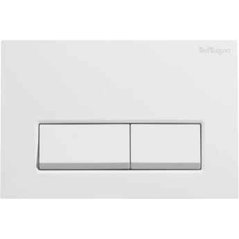 Кнопка смыва BELBAGNO BB-15R-BL белый глянец
