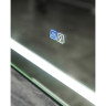 Зеркало BELBAGNO SPC-KRAFT-1200-800-LED-TCH-WARM-NERO в алюминиевой раме со встроенным светильником, сенсорным выключателем и подогревом, 1200x32x800